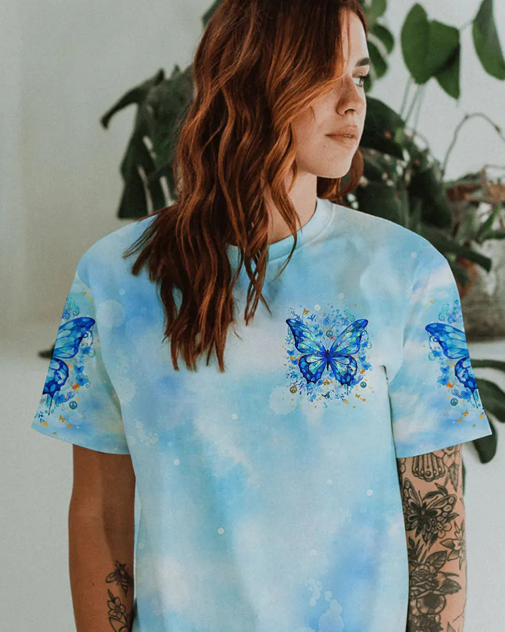 Whisper words of wisdom let it be - Autism AOP Unisex Standard T-shirt