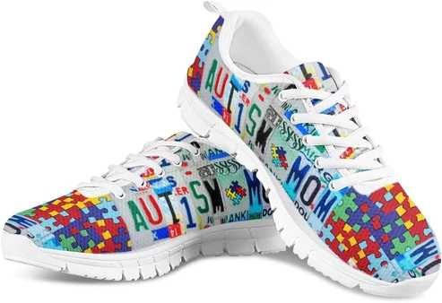 Autism Awareness Sneakers : Autism Mom