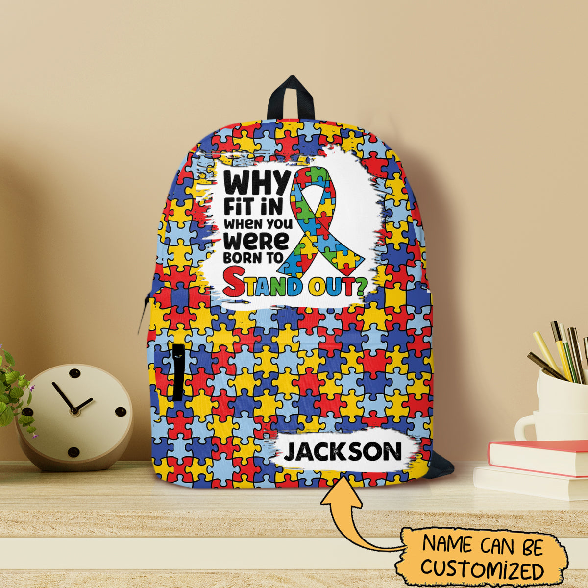 Autism Backpack : Why fit in when you are born to stand out ?