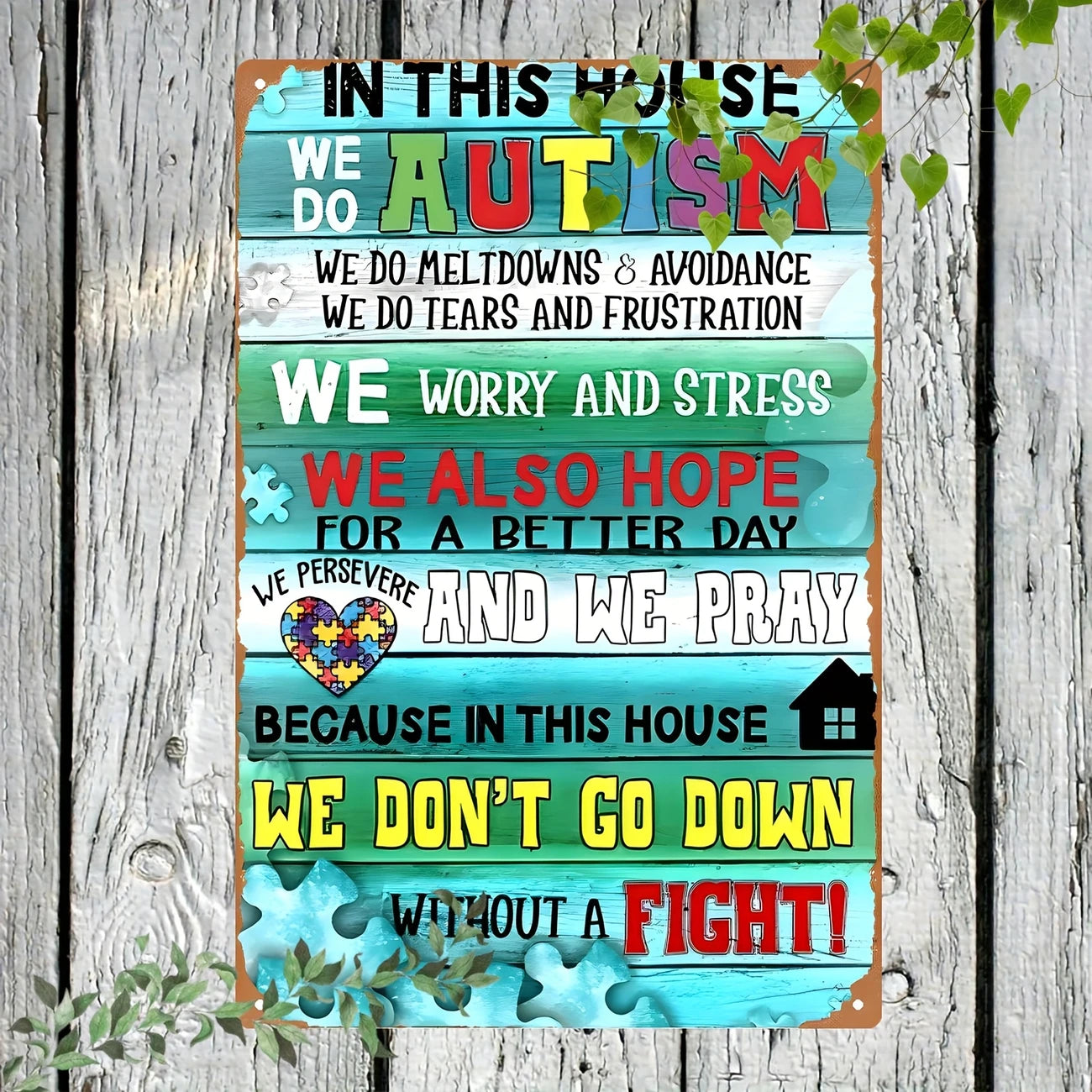 Autism Awareness Poster/Canvas – In This House
