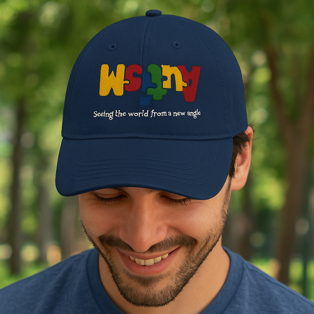 Autism Embroidered Cap – Autism Seeing The World From A Different Angle