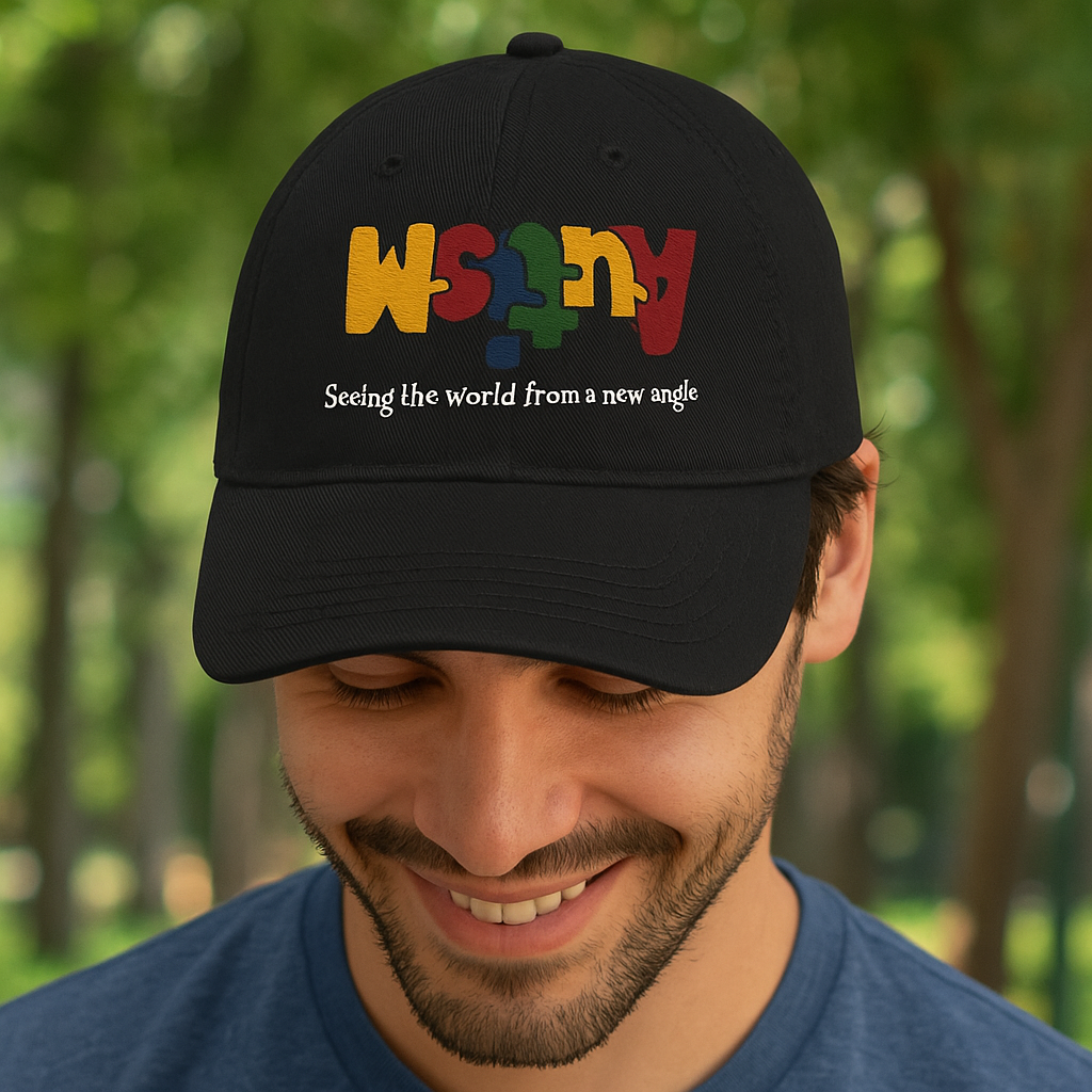 Autism Embroidered Cap – Autism Seeing The World From A Different Angle
