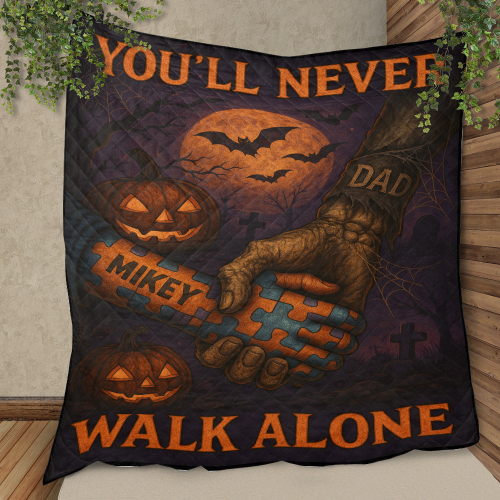 Autism Halloween Quilt : You'll Never Walk Alone