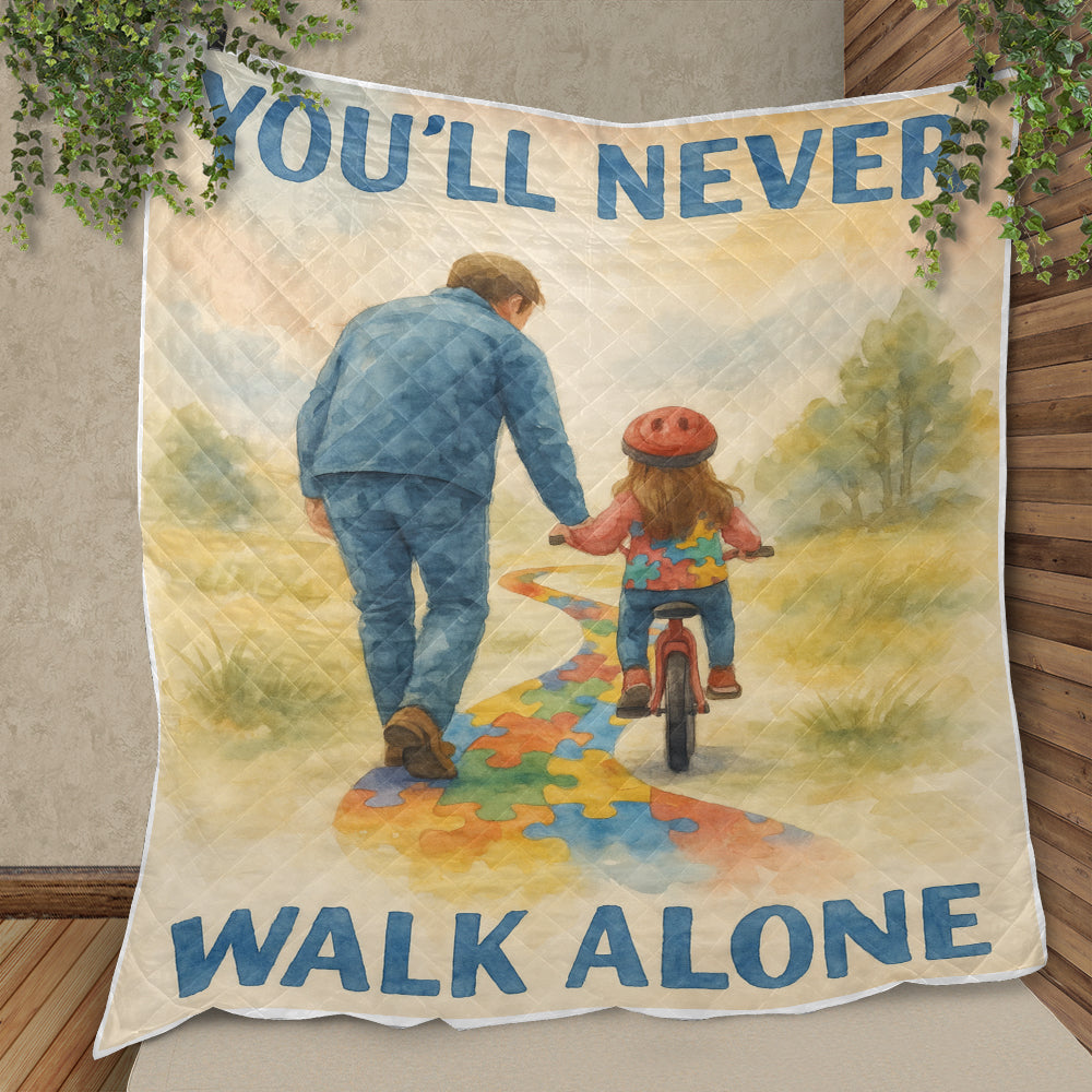 Autism Quilt : You'll Never Walk Alone