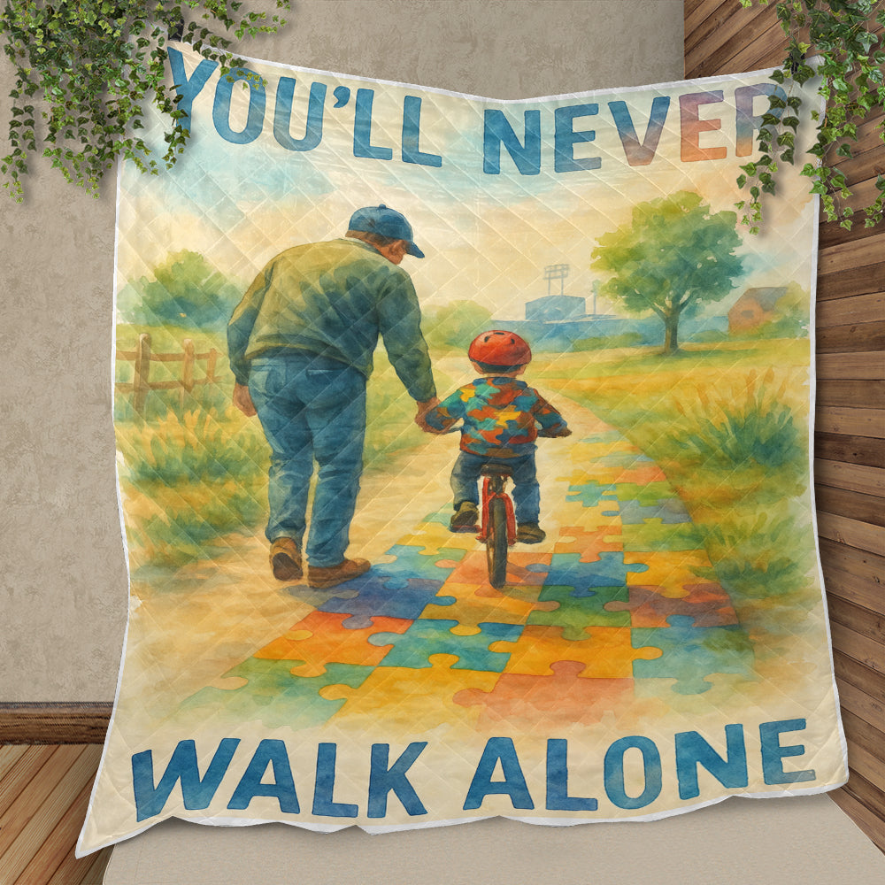 Autism Quilt : You'll Never Walk Alone