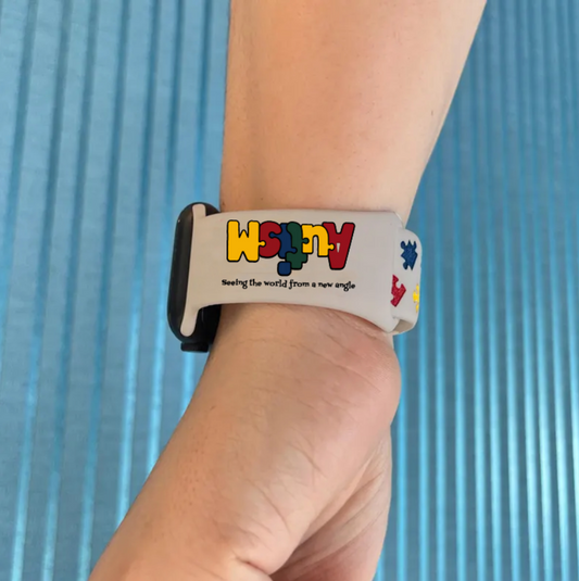 Autism Puzzle Silicone Band Watch : Seeing The World From A Different Angle