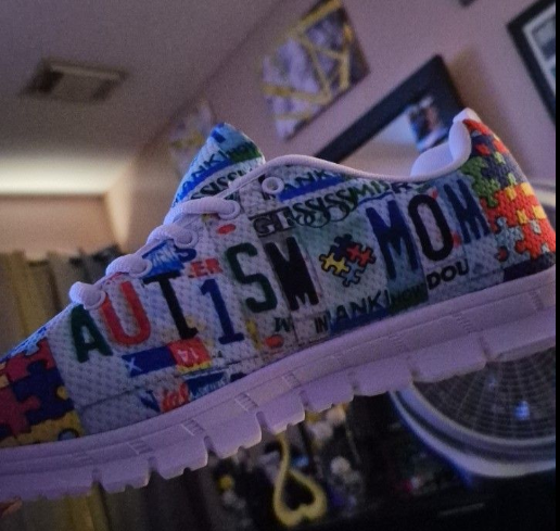 Autism Awareness Sneakers : Autism Mom