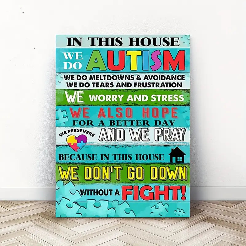 Autism Awareness Poster/Canvas – In This House