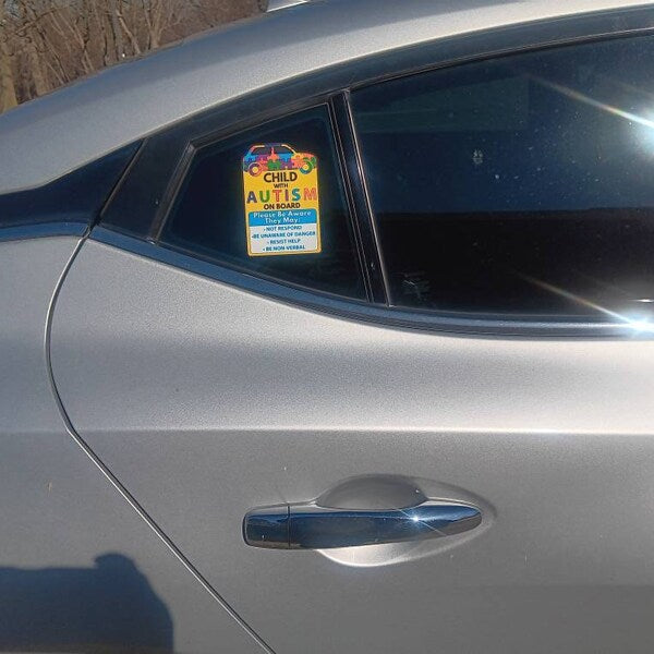 Autism Child On Board Various Options available Decal Sticker