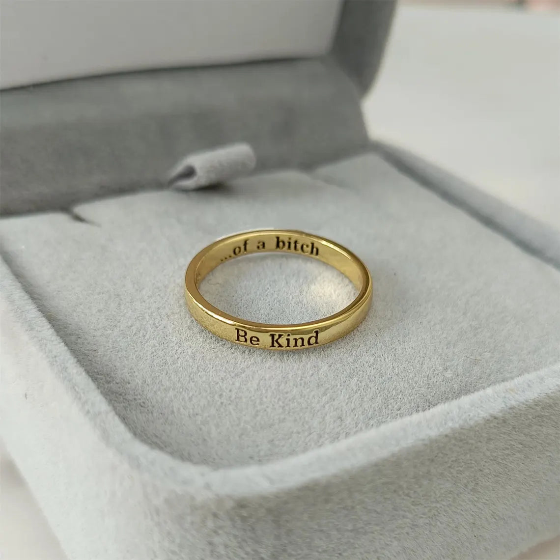 Be Kind Ring – Kindness with Strength | Stainless Steel