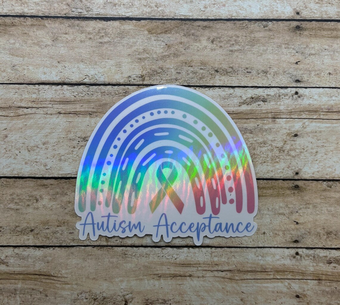 Autism Holographic Sticker : Autism Acceptance