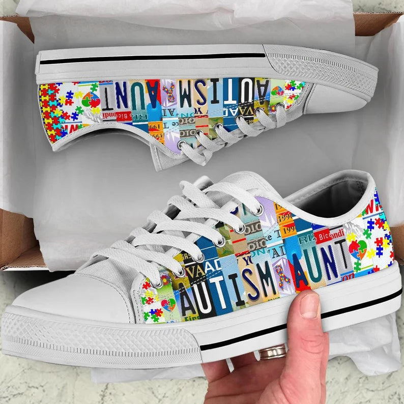 Autism Aunt Low top shoes