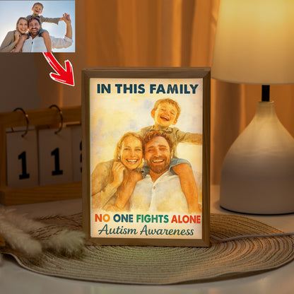 Personalized Autism Photo Frame Light Box : IN THIS FAMILY ...