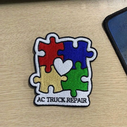 Personalized Text Autism Embroidered Patches