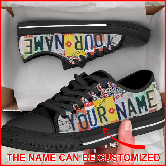 Personalized Name Autism Low top shoes