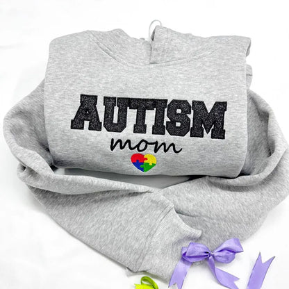 Autism Awareness Embroidered Glitter  Shirts