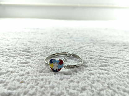 I Am His Voice He Is My Heart Autism Puzzle Piece Bracelet