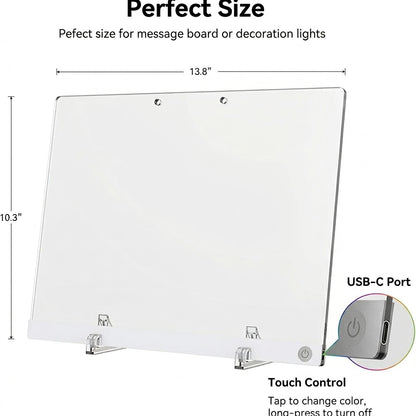 Sensory LED Acrylic Message Board - Autism Friendly Visual Tool