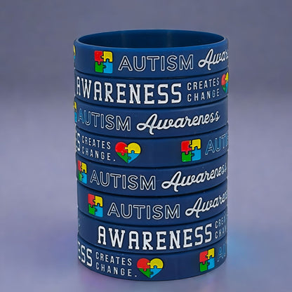 Autism Awareness Puzzle Piece Silicone Wristbands