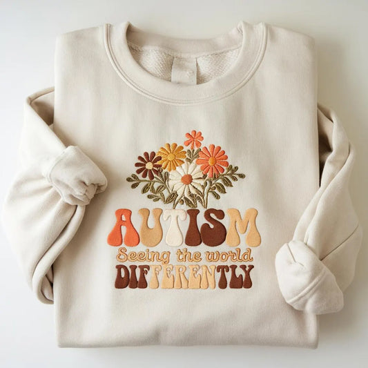 Autism Awareness Embroidered Shirts: Seeing the World Differently