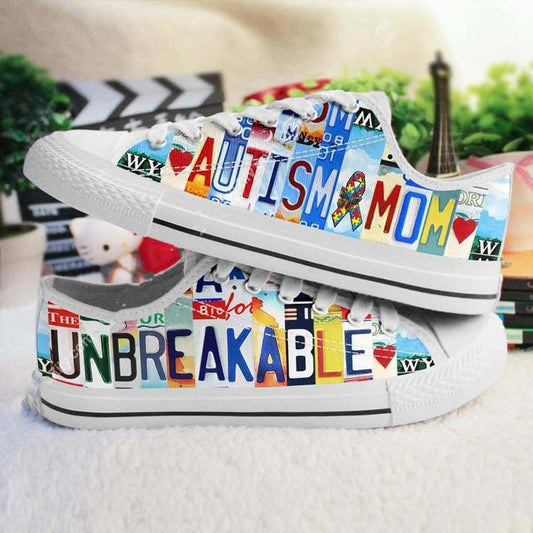 Autism Mom Unbreakable Low Top Shoes