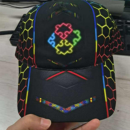 Autism Awareness Light Baseball Cap