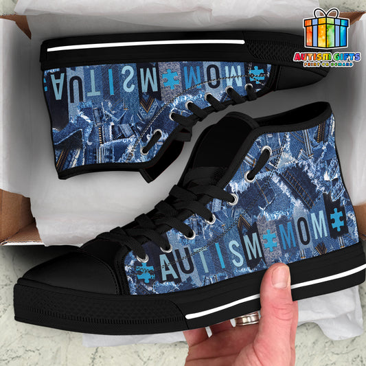 Autism Mom High Top Shoes
