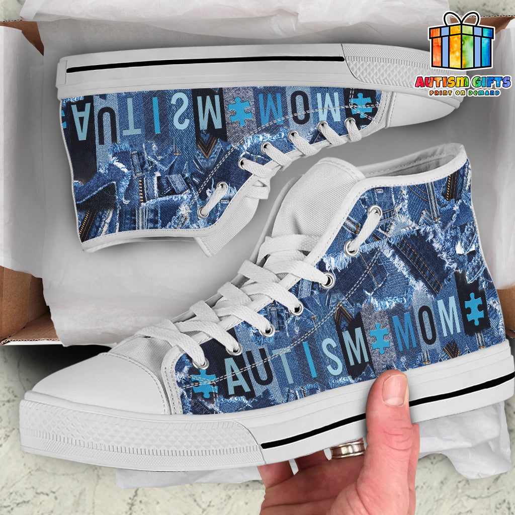 Autism Mom High Top Shoes