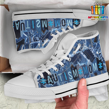 Autism Mom High Top Shoes