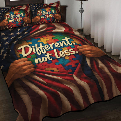 Autism Quilt & Quilt set : Different, Not Less.