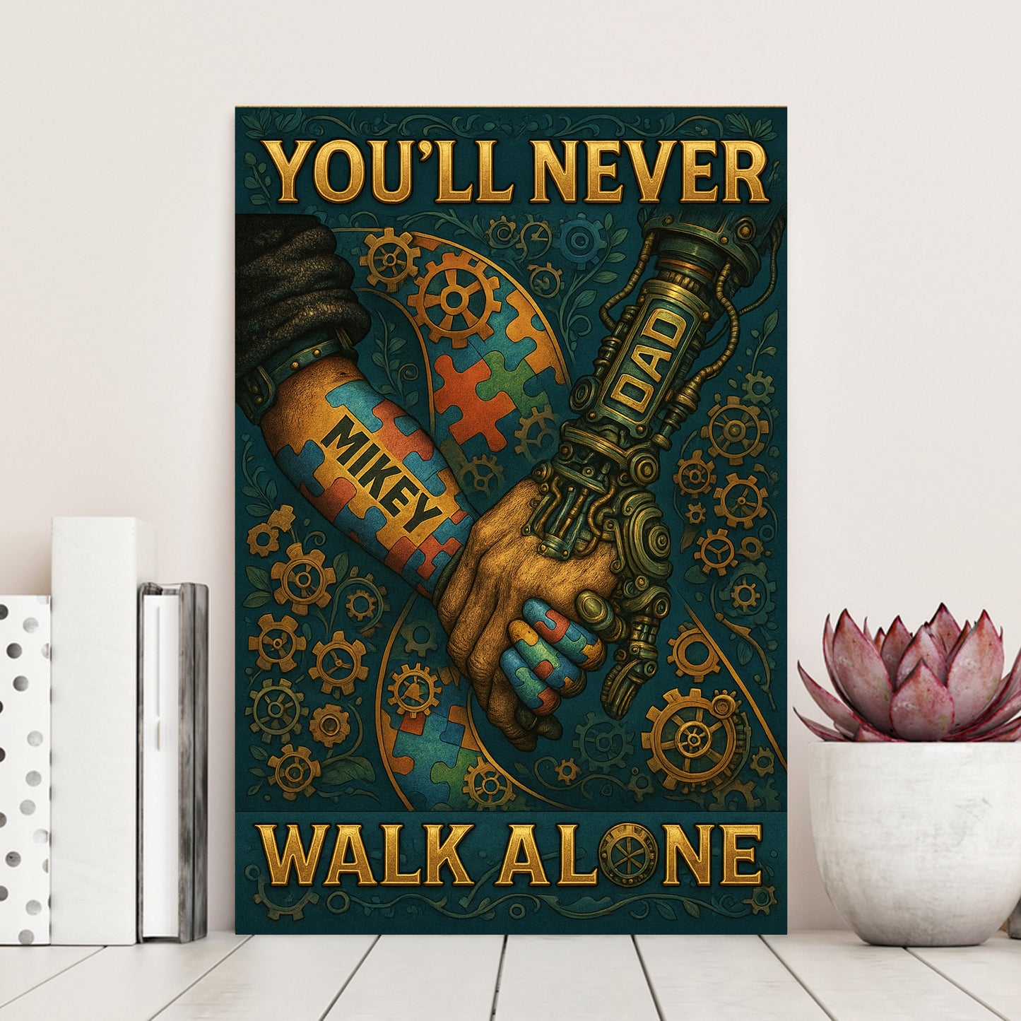 Autism Awareness Poster : You'll Never Walk Alone