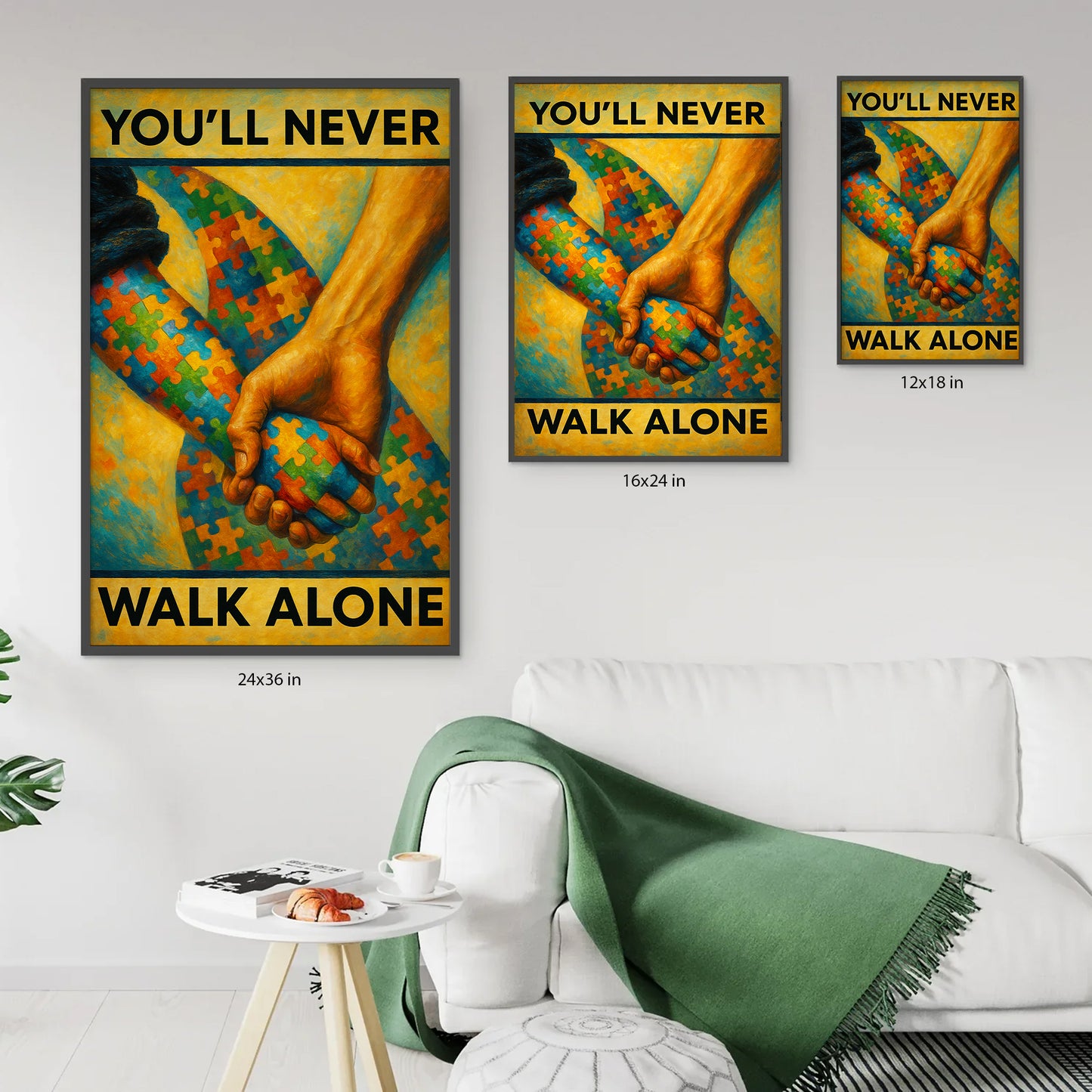 Autism Poster/Canvas : You'll Never Walk Alone