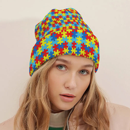 Autism Puzzle  Beanie Hat