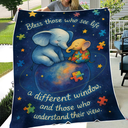 Autism Awareness Fleece Blanket – Bless those who see you ...