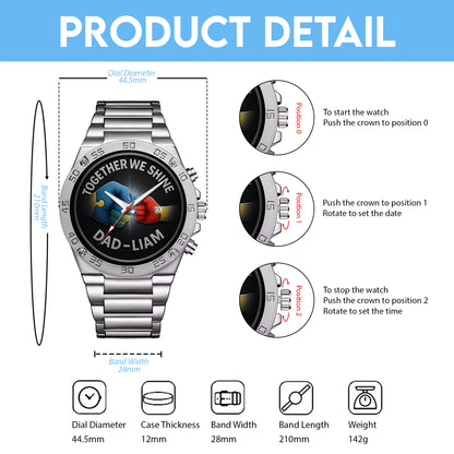 Autism Stainless Steel Watch : Together We Shine