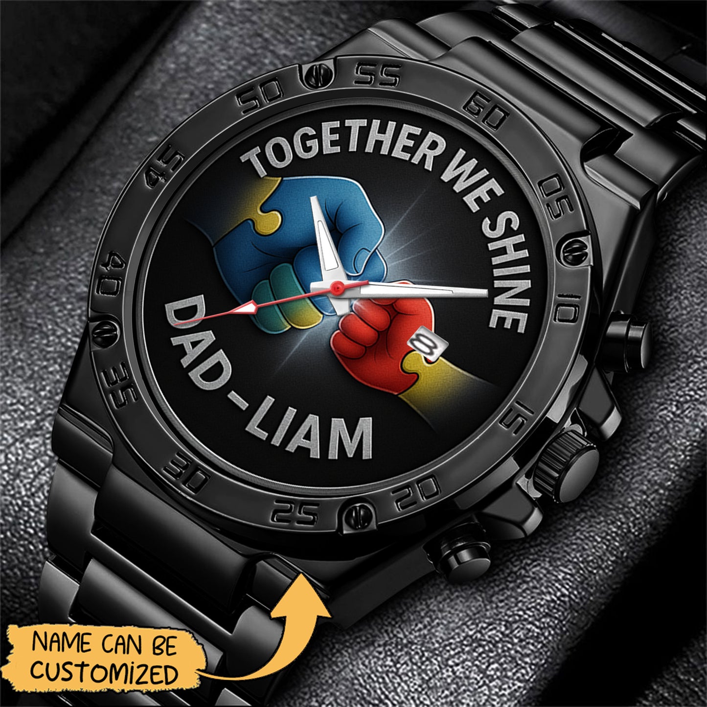 Autism Stainless Steel Watch : Together We Shine