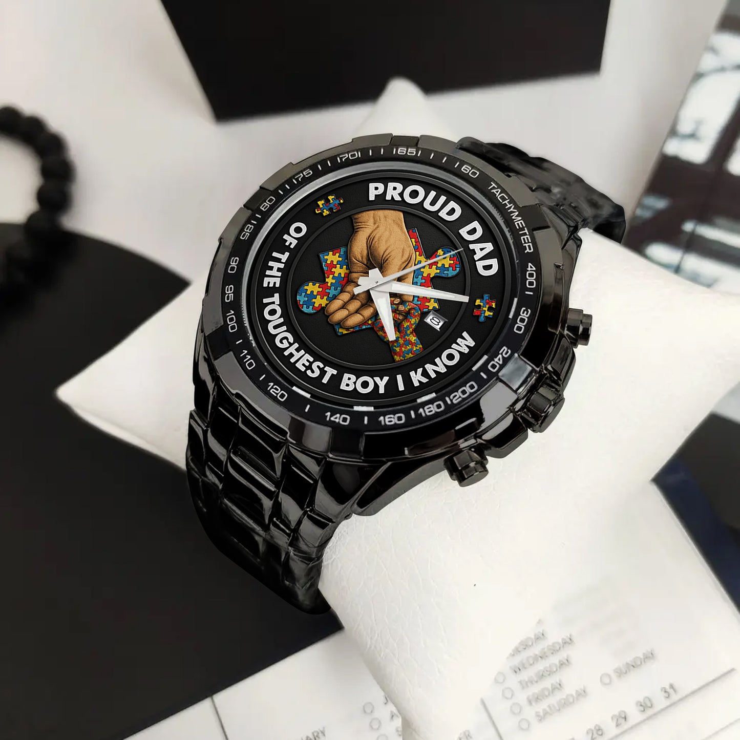 Autism Alloy Men Quartz Watch : Proud Autism Dad