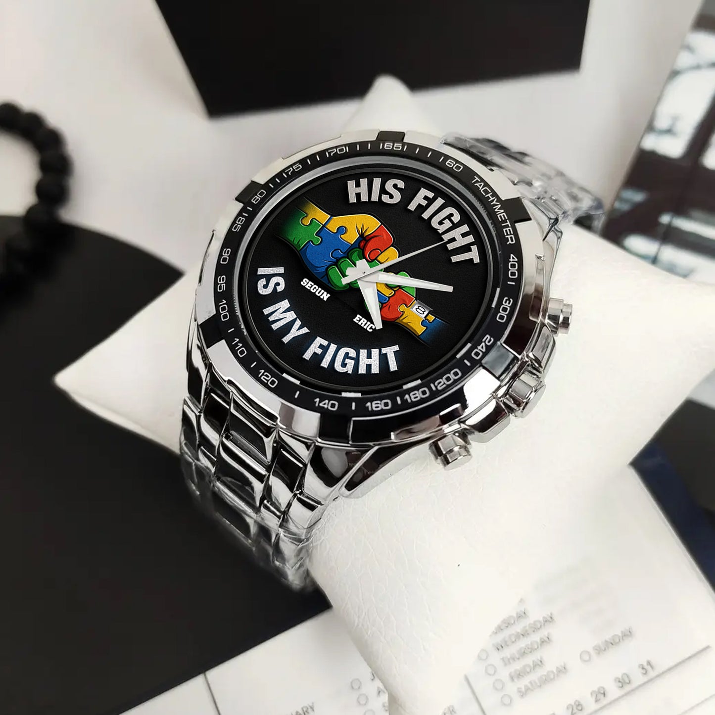 Autism Alloy Men Quartz Watch : His fight is my fight