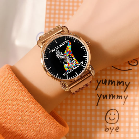 Autism Mesh Strap Quartz Watch