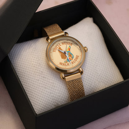 Autism Mesh Strap Quartz Watch : You'll Never Walk Alone