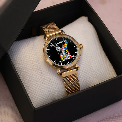 Autism Mesh Strap Quartz Watch