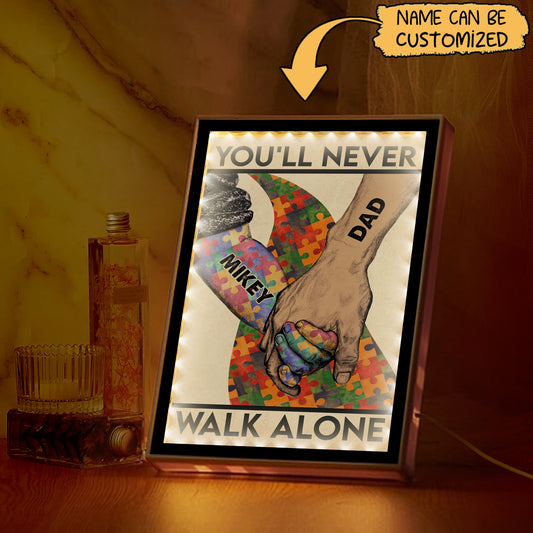 Autism Mirror Night Light : You'll Never Walk Alone