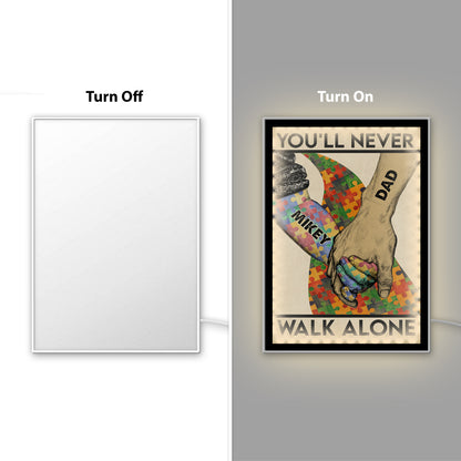Autism Mirror Night Light : You'll Never Walk Alone