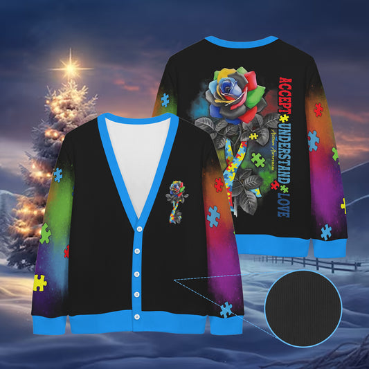 Autism Knitted Cardigan Shirts