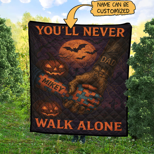 Autism Halloween Quilt : You'll Never Walk Alone