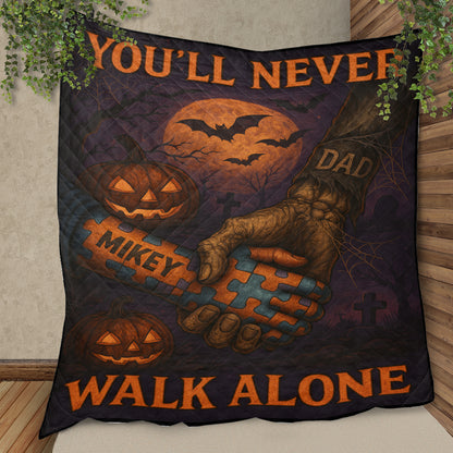 Autism Halloween Quilt : You'll Never Walk Alone