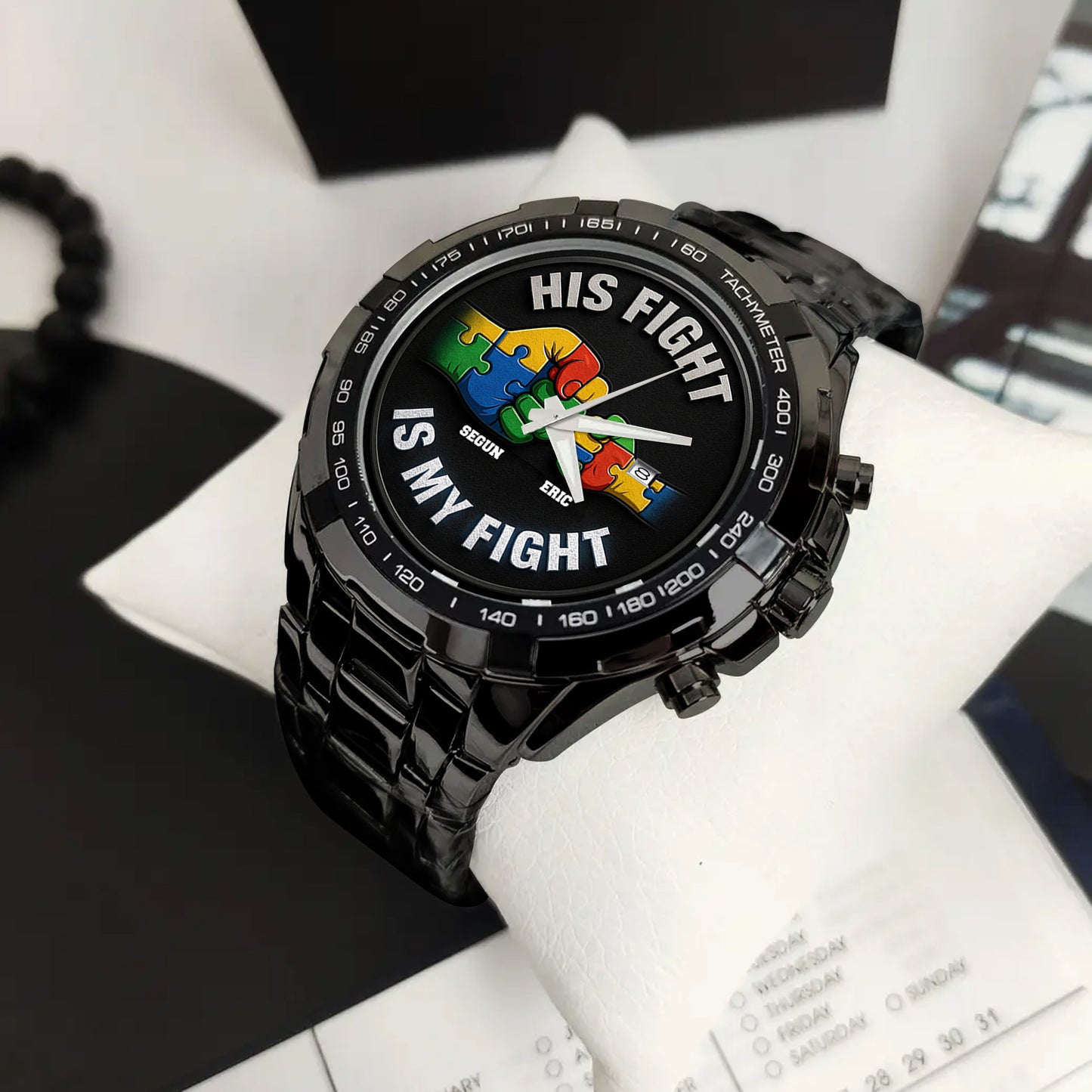 Autism Alloy Men Quartz Watch : His fight is my fight