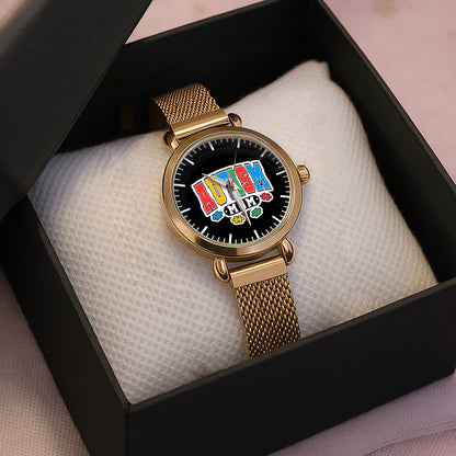 Autism Mom Mesh Strap Quartz Watch