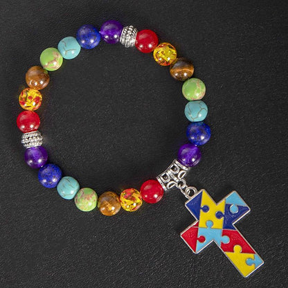 Colorful Puzzle Charm Bracelet for Autism Awareness  - BUY 1 GET 1 FREE!