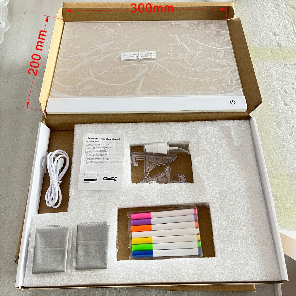 Sensory LED Acrylic Message Board - Autism Friendly Visual Tool